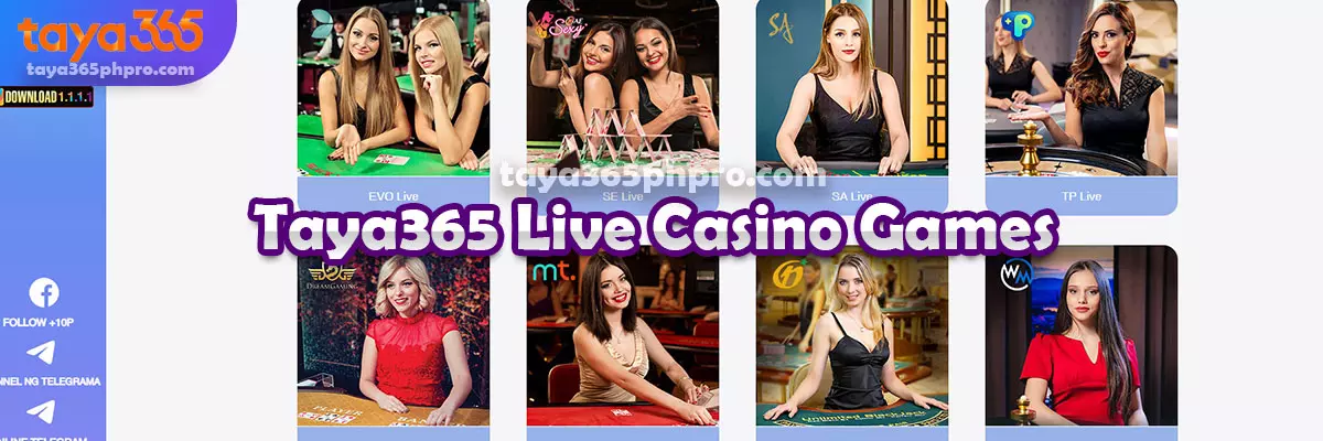 Taya365 Live Casino Games